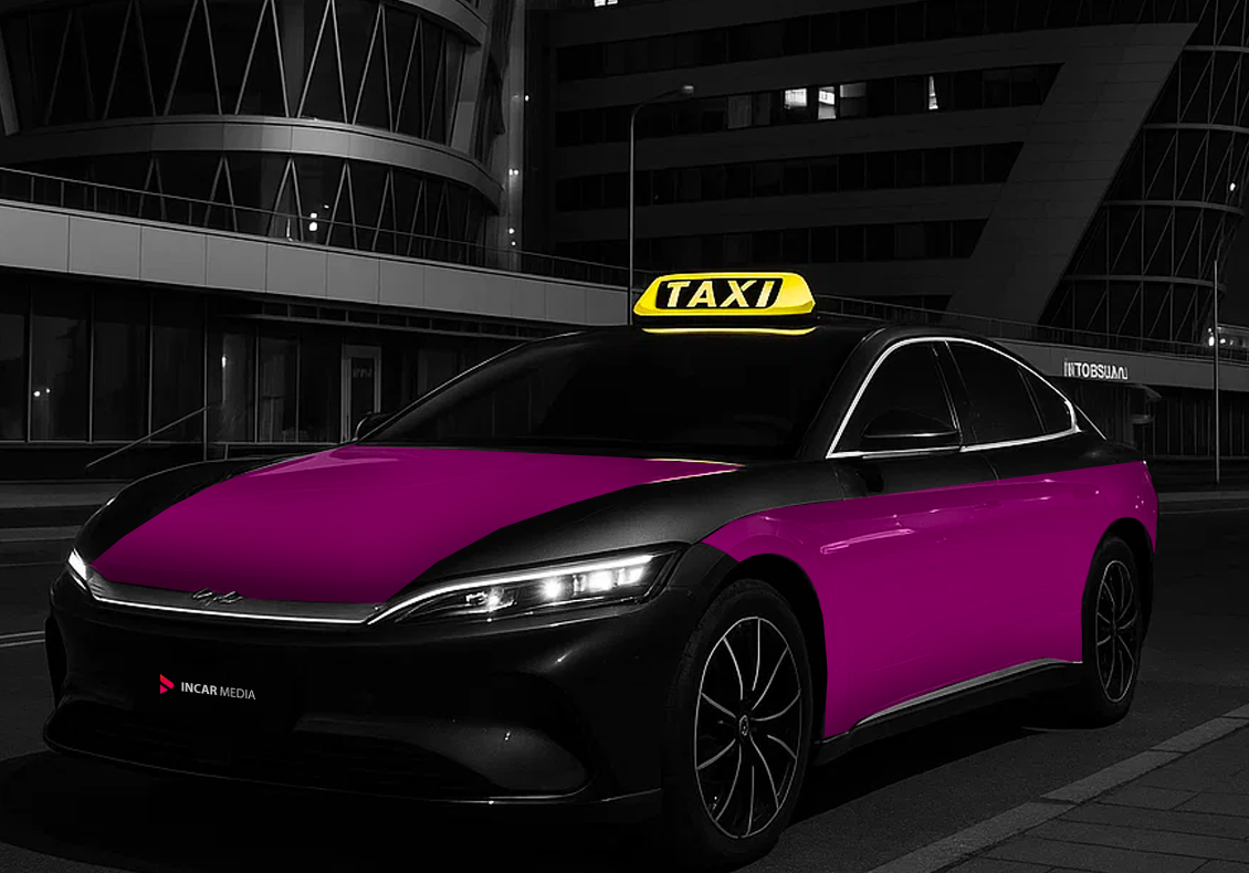 Брендирование бортов такси Яндекс GO — размещение рекламы на автомобилях в Минске